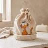 Worek na pieczywo z rudym kotem — ZZZ handmade