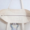 Torba na zakupy z szarym kotem — ZZZ handmade