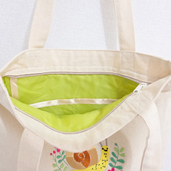 Torba na zakupy ze ślimakiem — ZZZ handmade