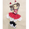Torba na zakupy z dziewczynką-biedronką — bawełniana handmade