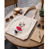 Torba na zakupy z dziewczynką-biedronką — bawełniana handmade