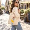 Torba z wróżką Klarą w żółtej spódniczce — bawełniana handmade