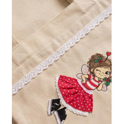 Torba ze świąteczną wróżką Klarą — bawełniana handmade