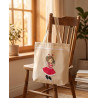 Torba ze świąteczną wróżką Klarą — bawełniana handmade