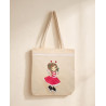 Torba ze świąteczną wróżką Klarą — bawełniana handmade