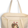 Torba ze świąteczną wróżką Klarą — bawełniana handmade