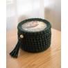 Koszyczek z pokrywką i leśną wróżką — szydełkowy | ZZZ handmade